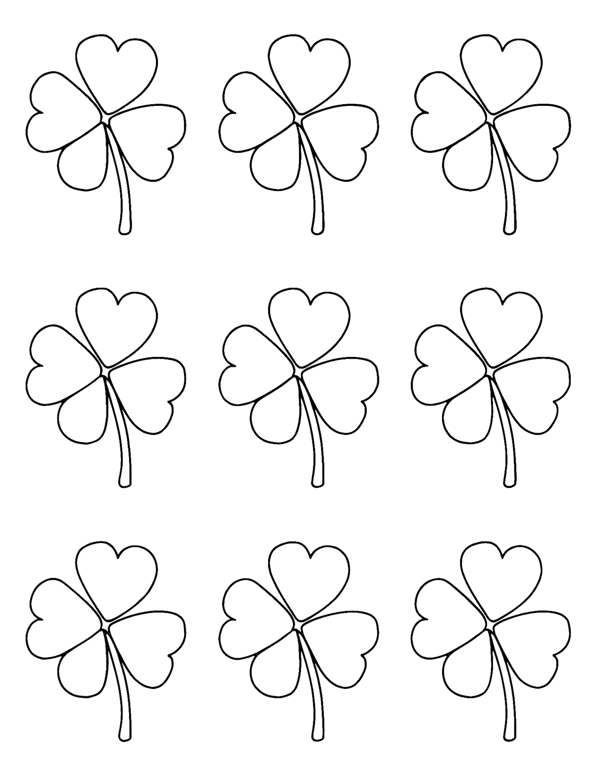 shamrock templates