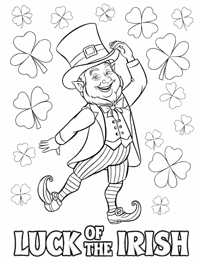 Free Printable Shamrock Coloring Pages for Kids - Prudent Penny Pincher