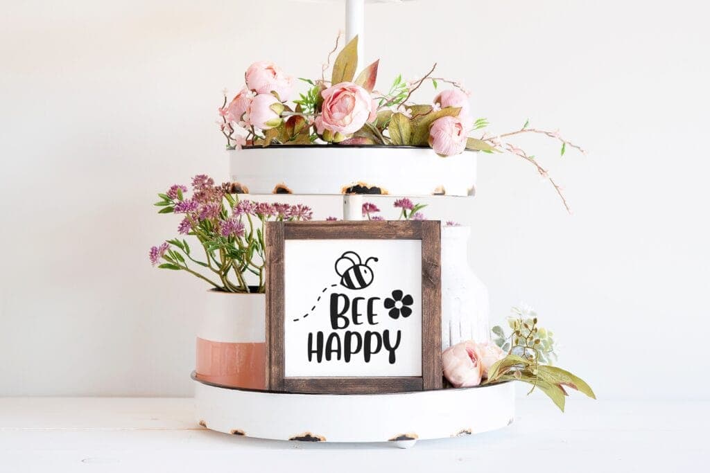 Bee Happy SVG