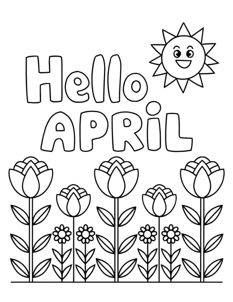 Smiling Sun + Spring Flowers