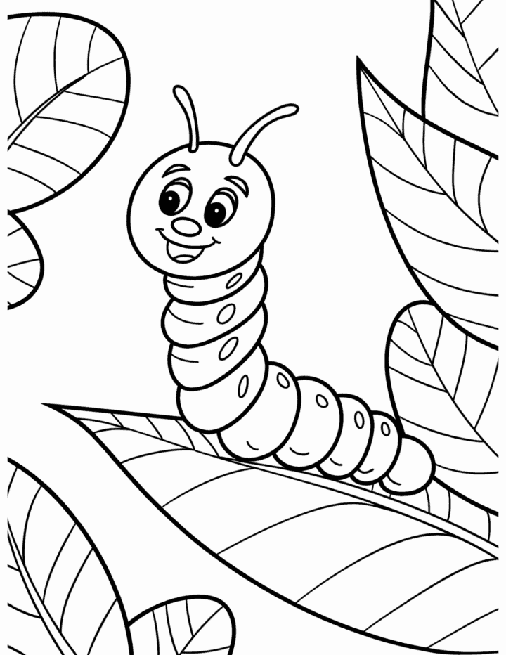 Free Printable Caterpillar Coloring Pages for Kids - Prudent Penny Pincher