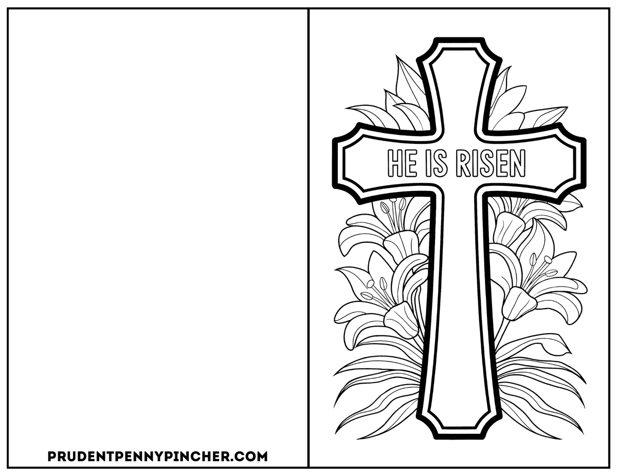 Cross With Lilies