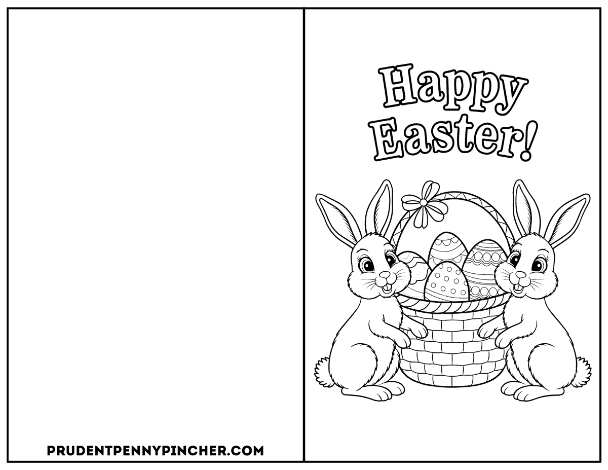 Two Bunnies With Basket