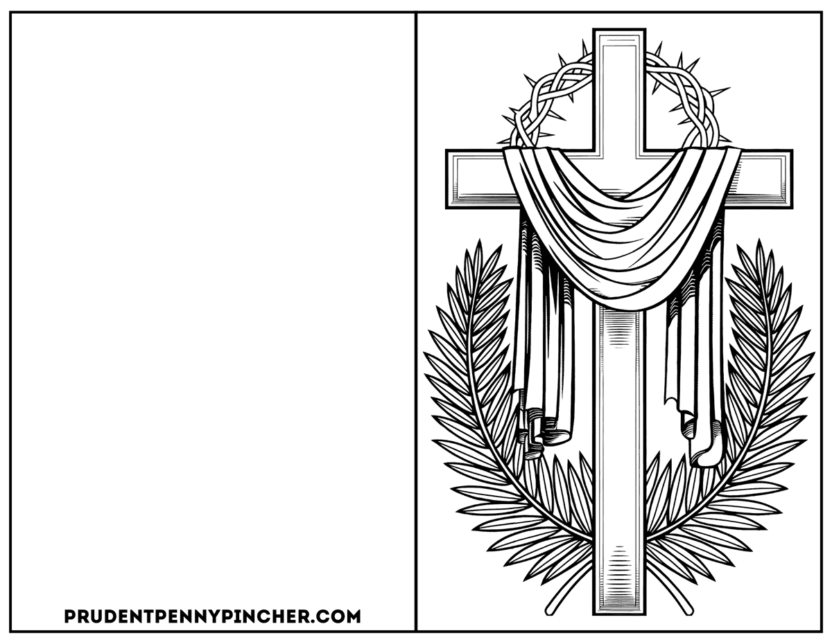 Cross With Palm Leaves