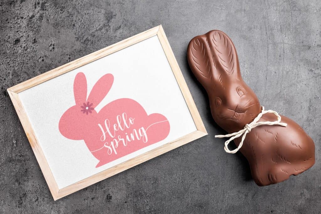 spring bunny SVG