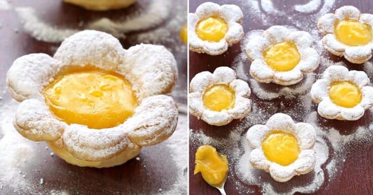 Image for Flower Shaped Mini Lemon Tarts