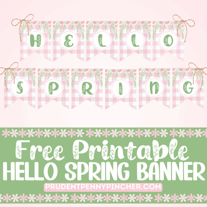 Spring Banner Back Free Hello Spring Banner Printable - Prudent Penny Pincher