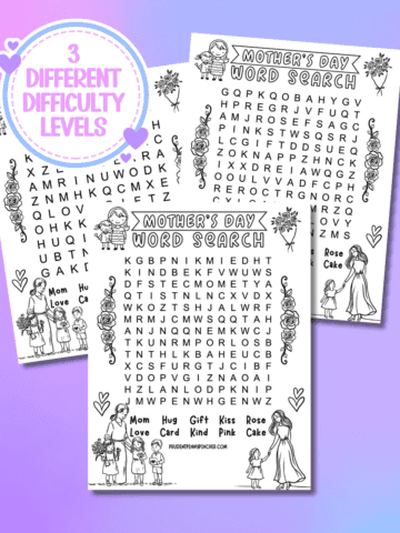 Mother's Day word searches