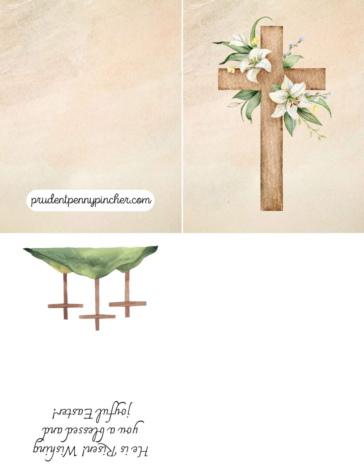 wooden crosses and white lilies