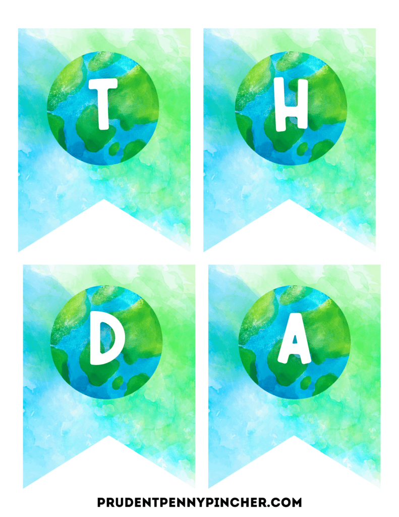 T H D A  Earth Day banner pennants