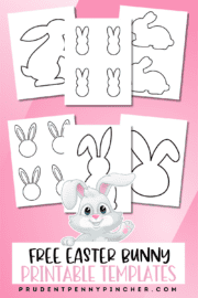 25 Free Printable Easter Bunny Templates for Kids - Prudent Penny Pincher