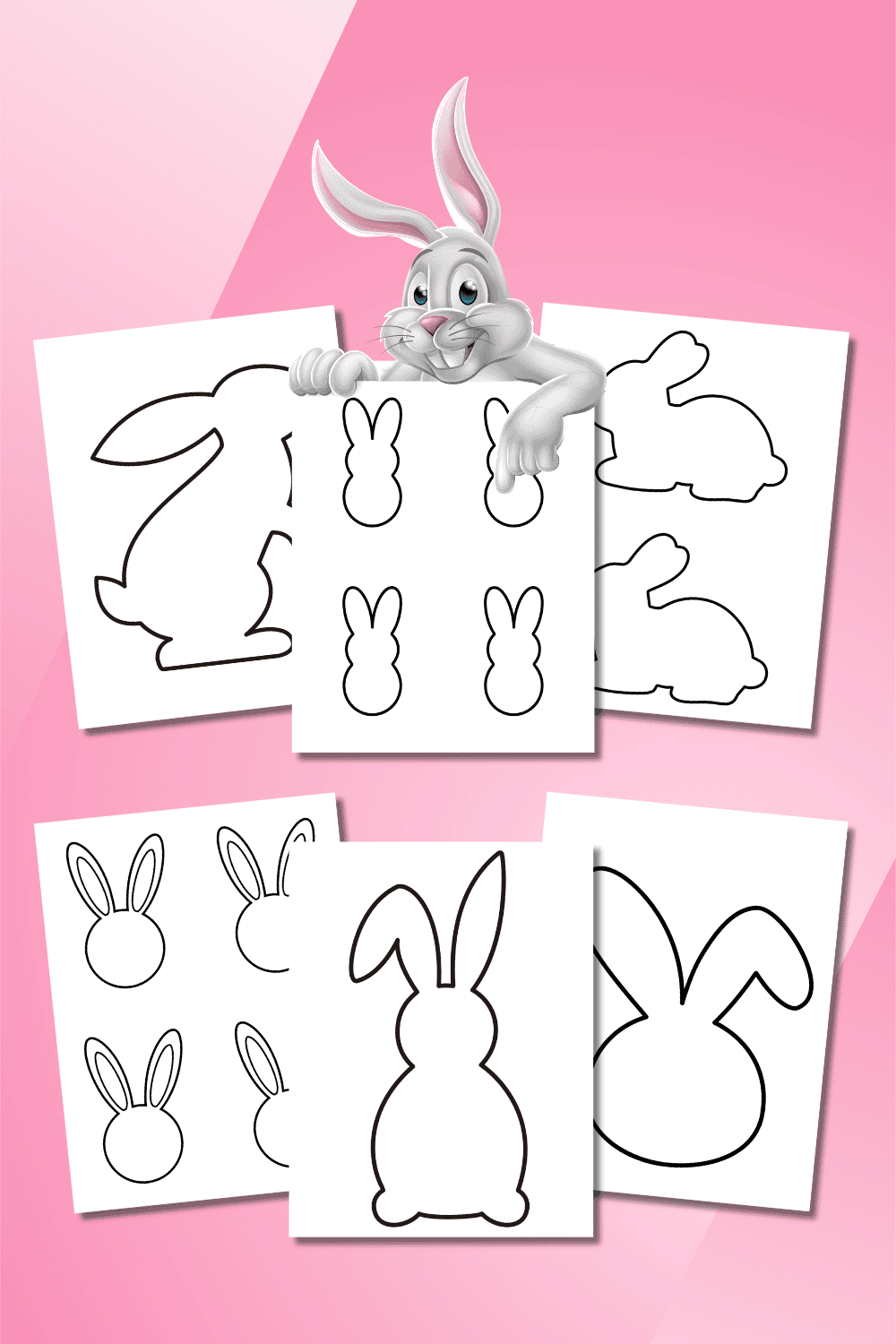 template printable pages on pink background