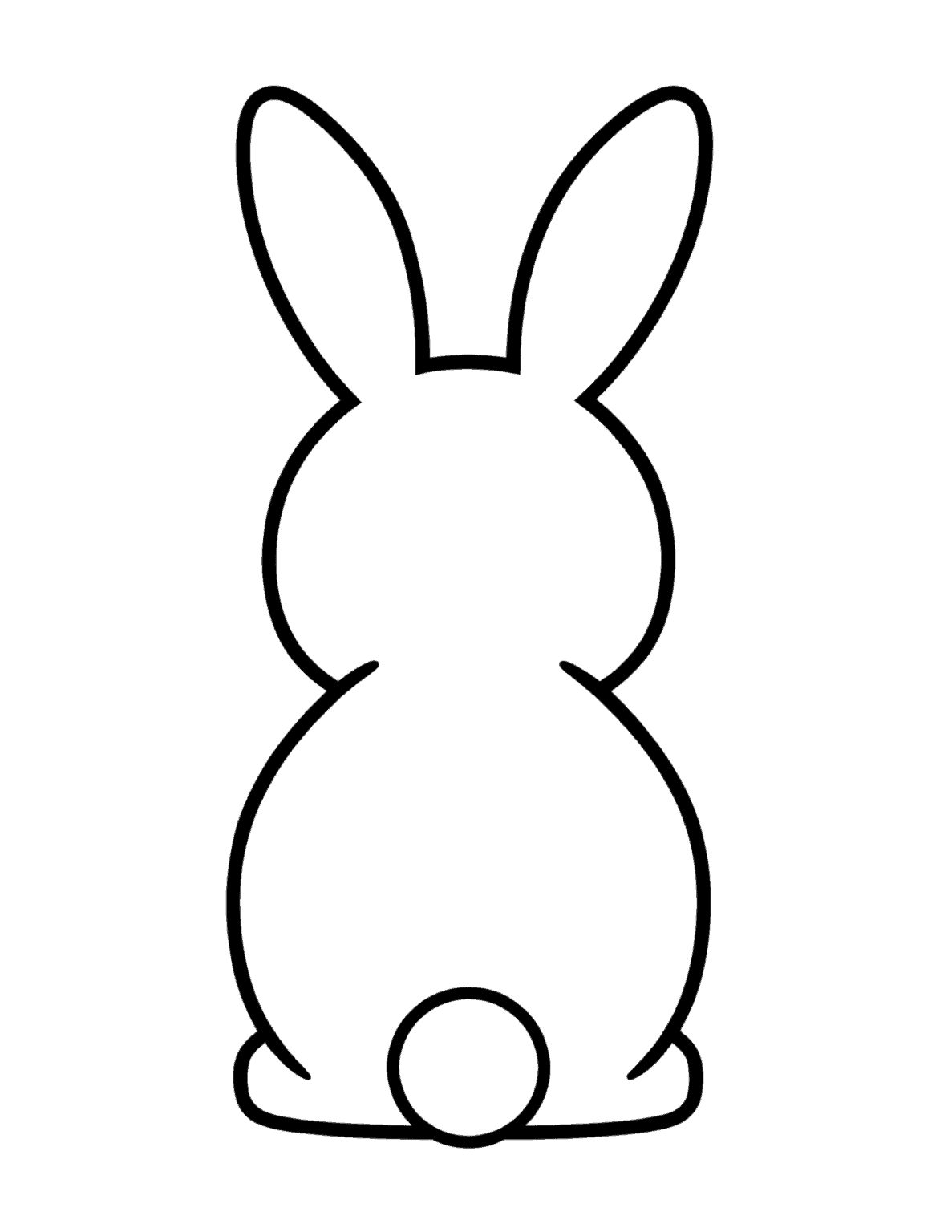 25 Free Printable Easter Bunny Templates for Kids - Prudent Penny Pincher