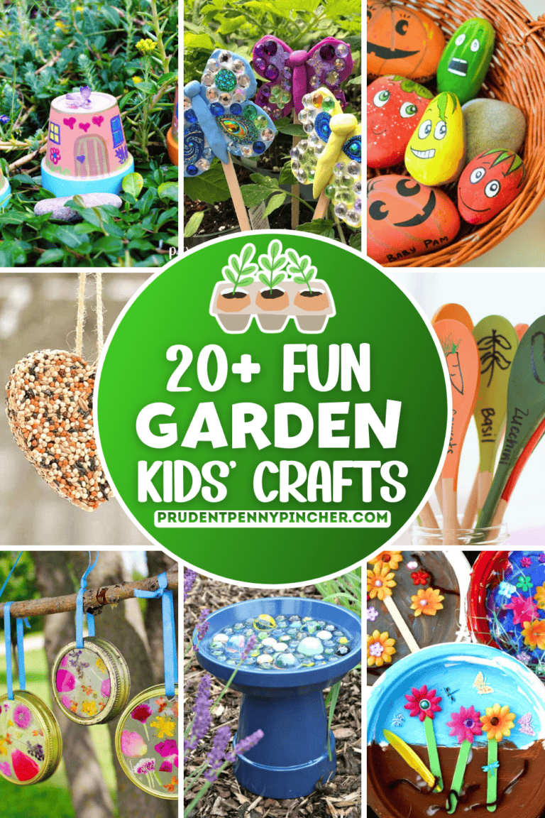 20 Easy and Fun Garden Crafts for Kids - Prudent Penny Pincher
