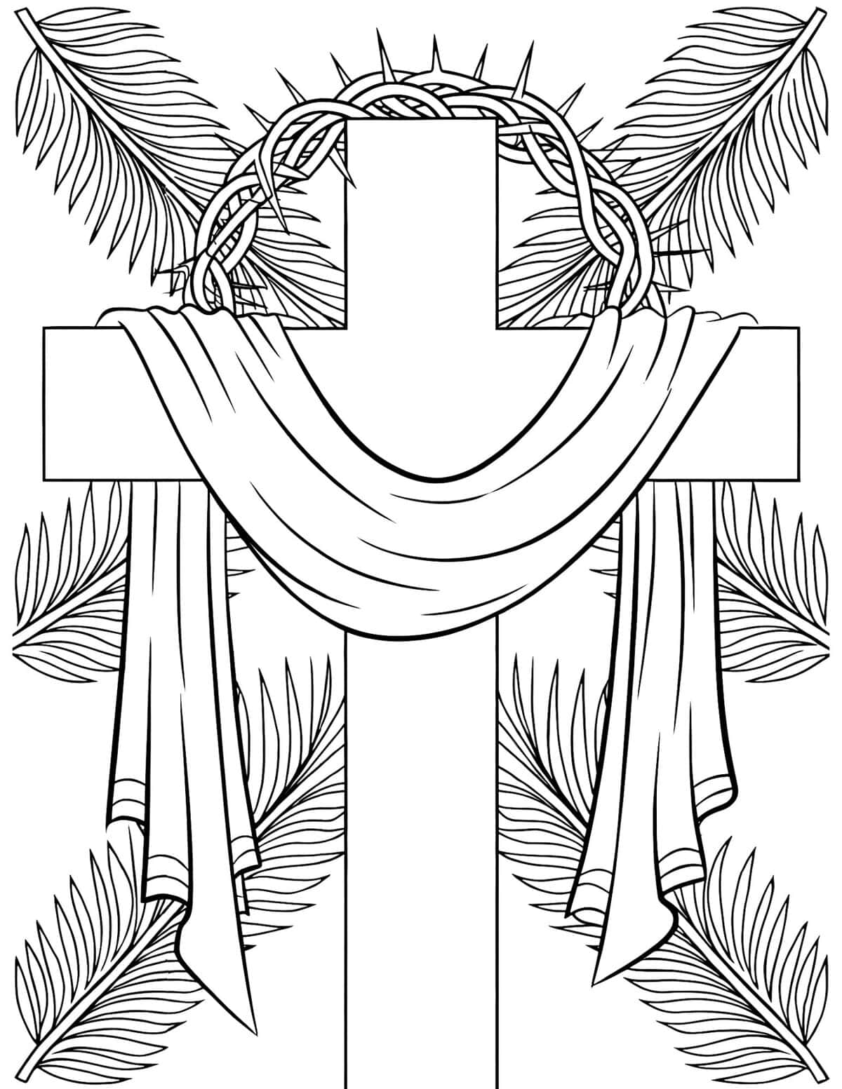 Cross with Crown of Thorns