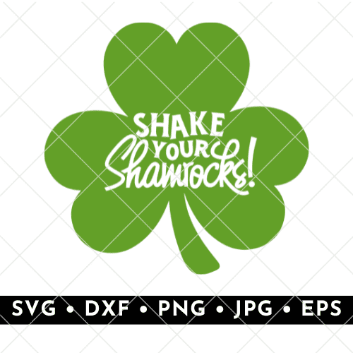 green shamrock SVG