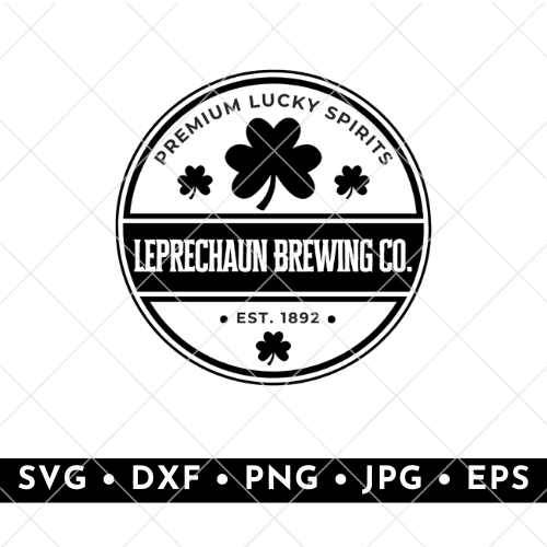 Leprechaun Brewing Co. shamrock SVG