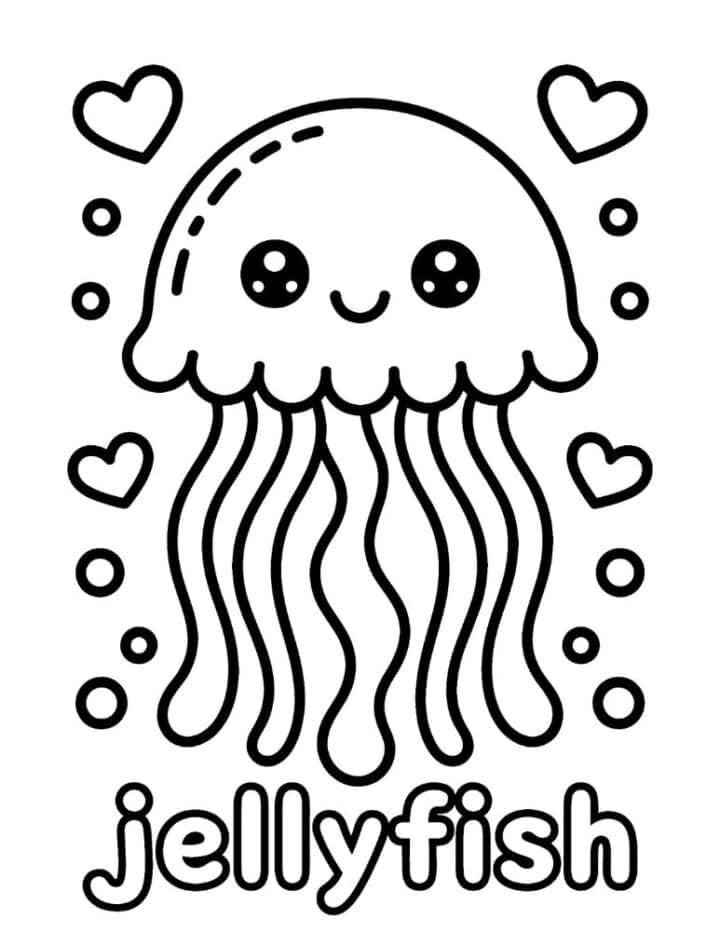20 Free Printable Jellyfish Coloring Pages for Kids - Prudent Penny Pincher