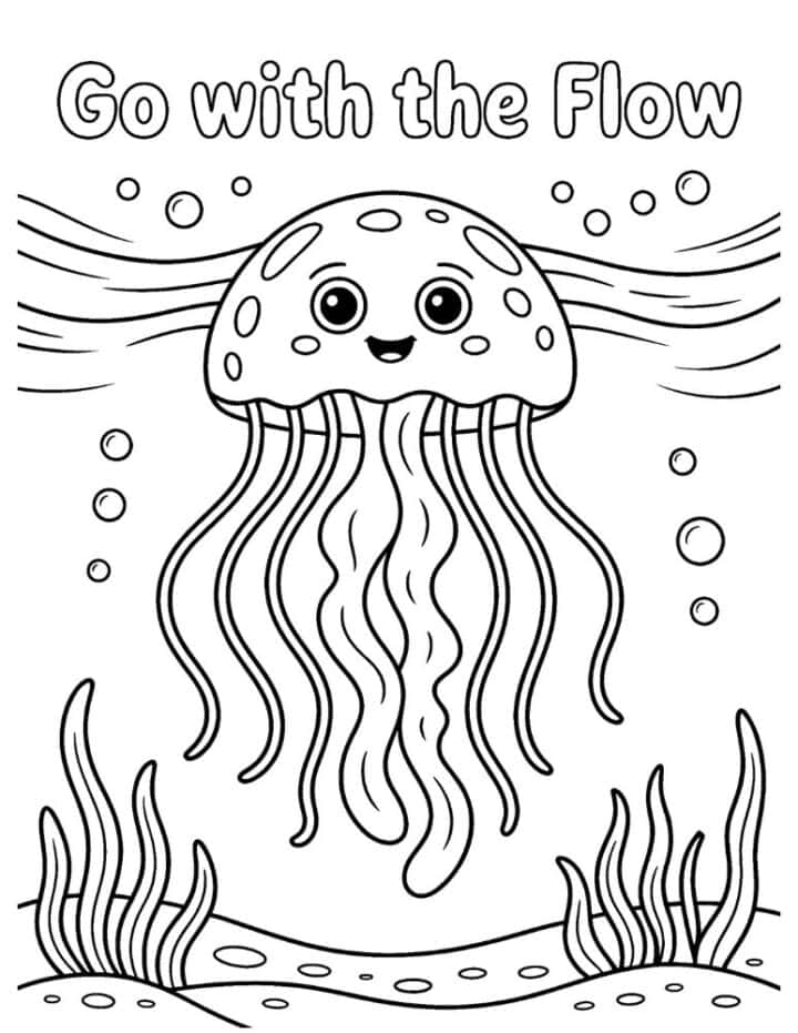 20 Free Printable Jellyfish Coloring Pages for Kids - Prudent Penny Pincher