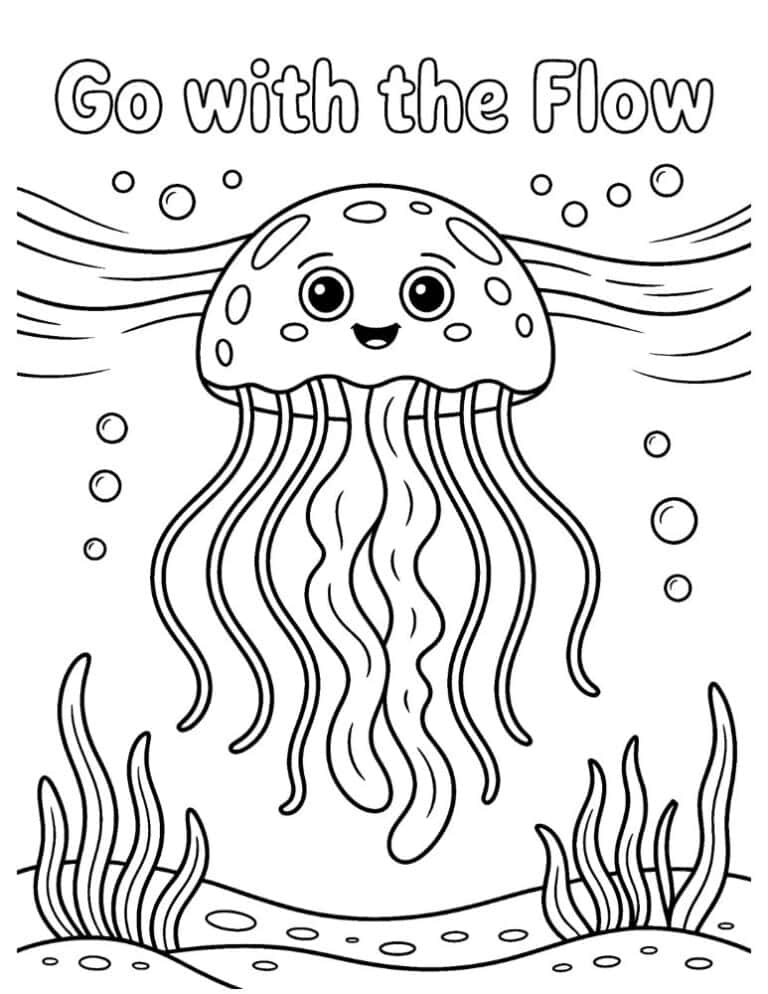 20 Free Printable Jellyfish Coloring Pages for Kids - Prudent Penny Pincher