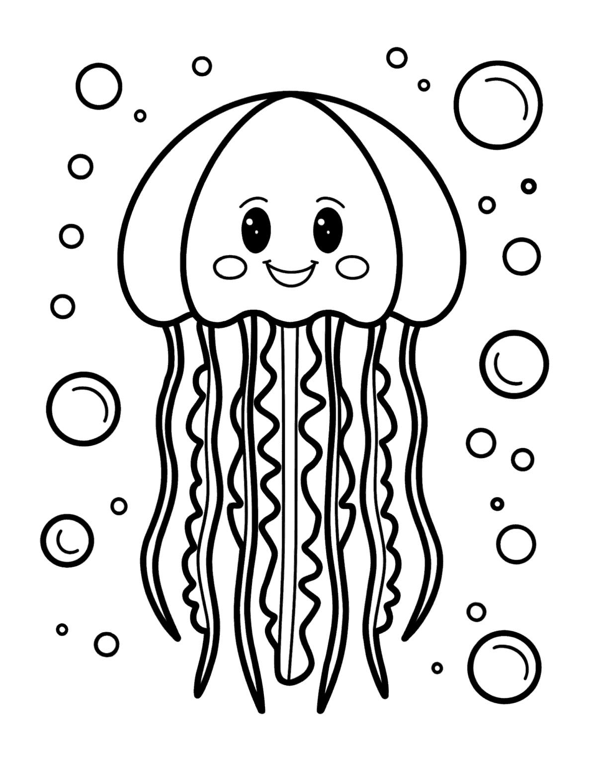 20 Free Printable Jellyfish Coloring Pages for Kids - Prudent Penny Pincher