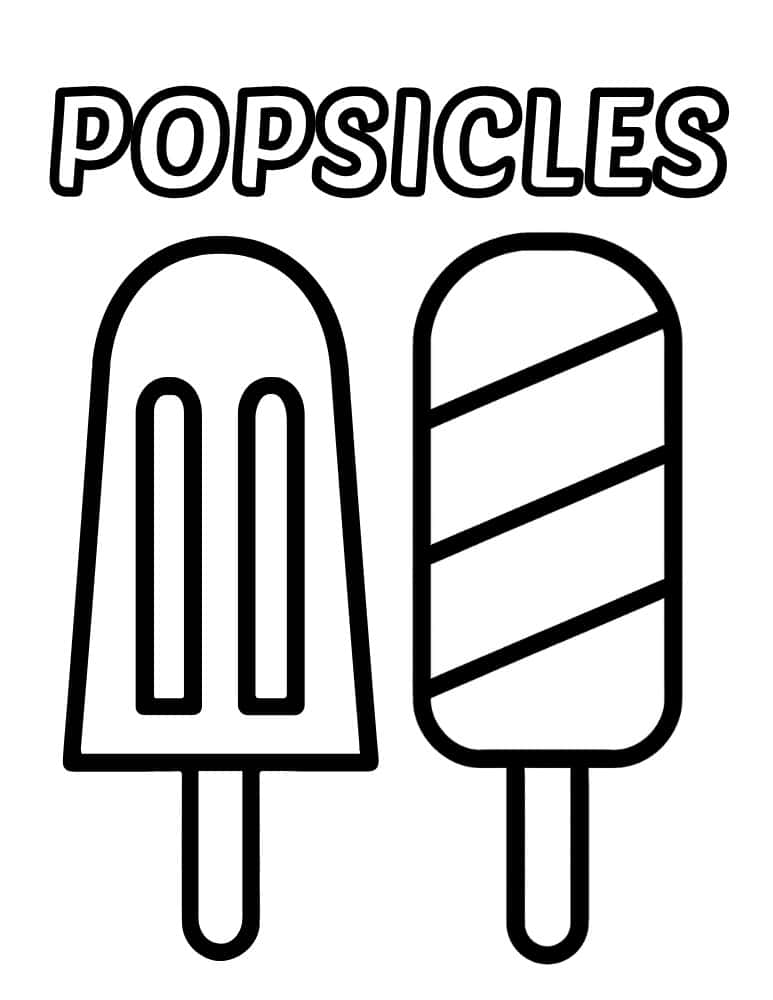 Two large popsicles