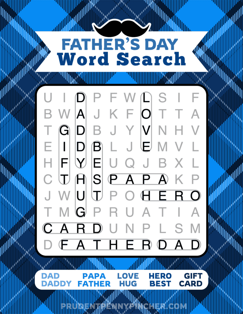 easy answer key with a blue plaid background and 10 circled words