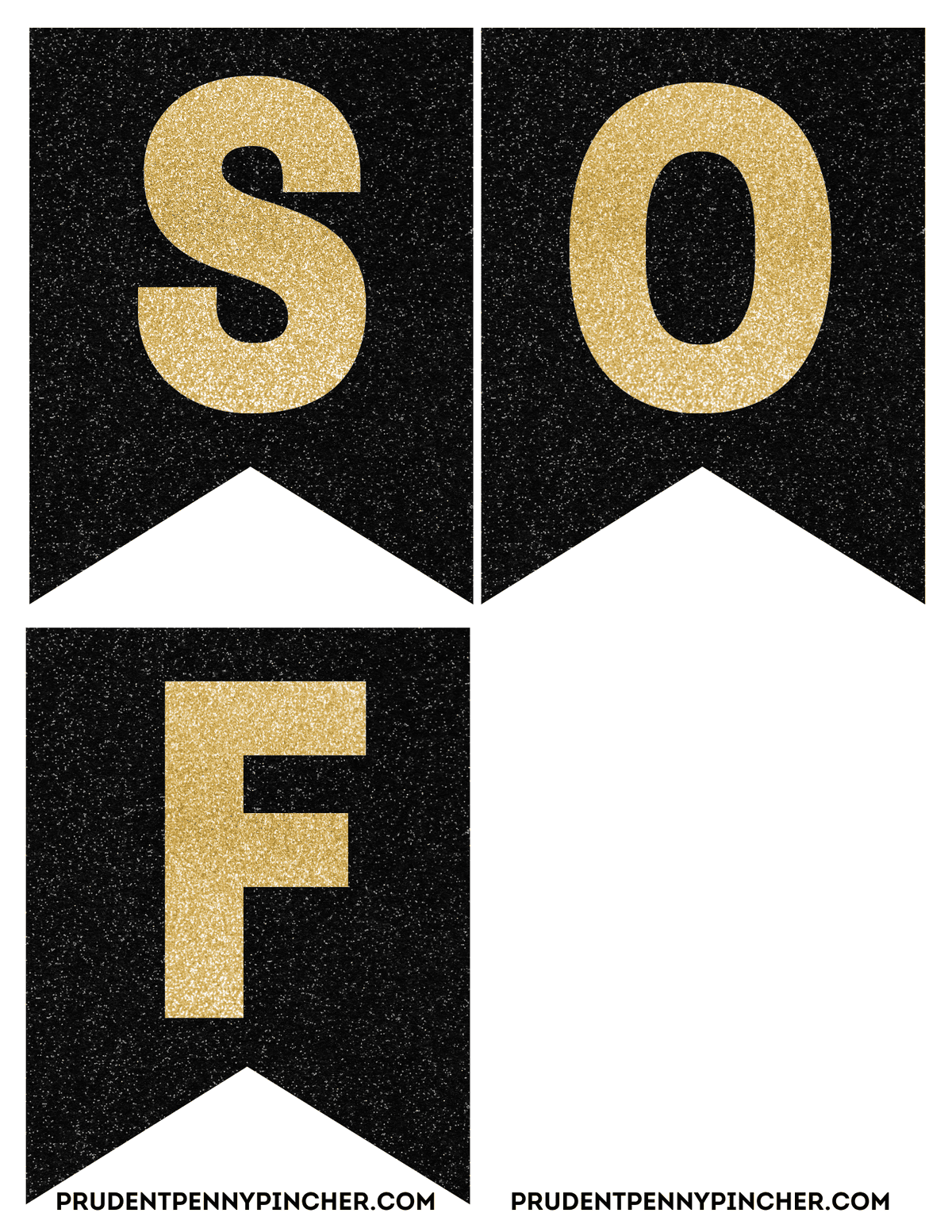 letters S, O, and F