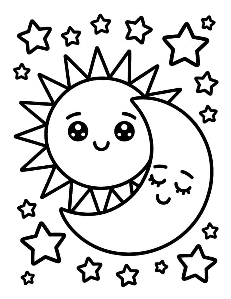 Sun and moon