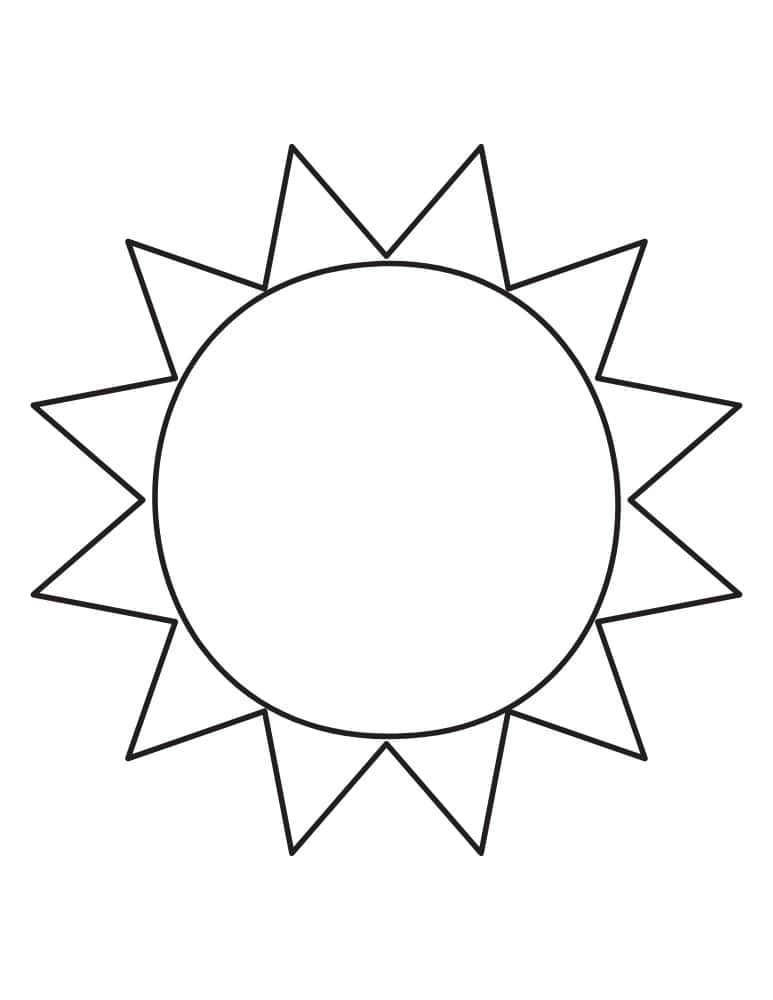 Simple sun outline