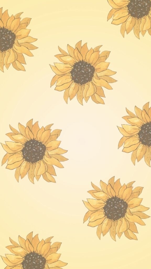 watercolor sunflower wallpaper