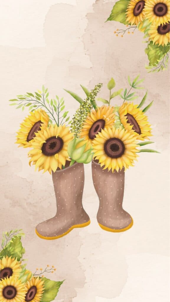 watercolor rain boots wallpaper