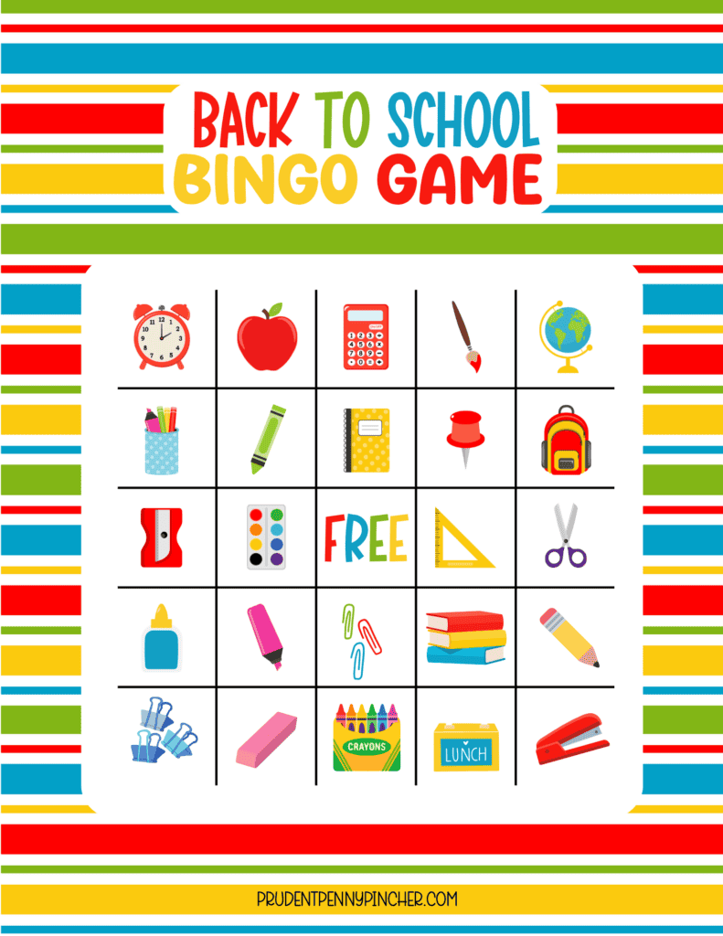bingo card printable