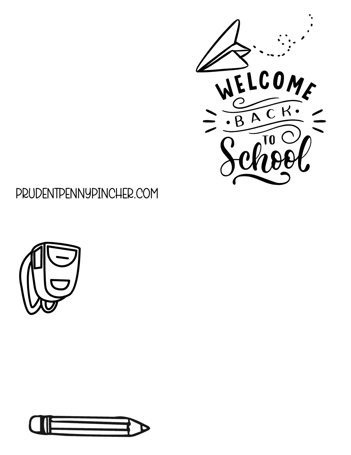 Paper Airplane Welcome Back Card