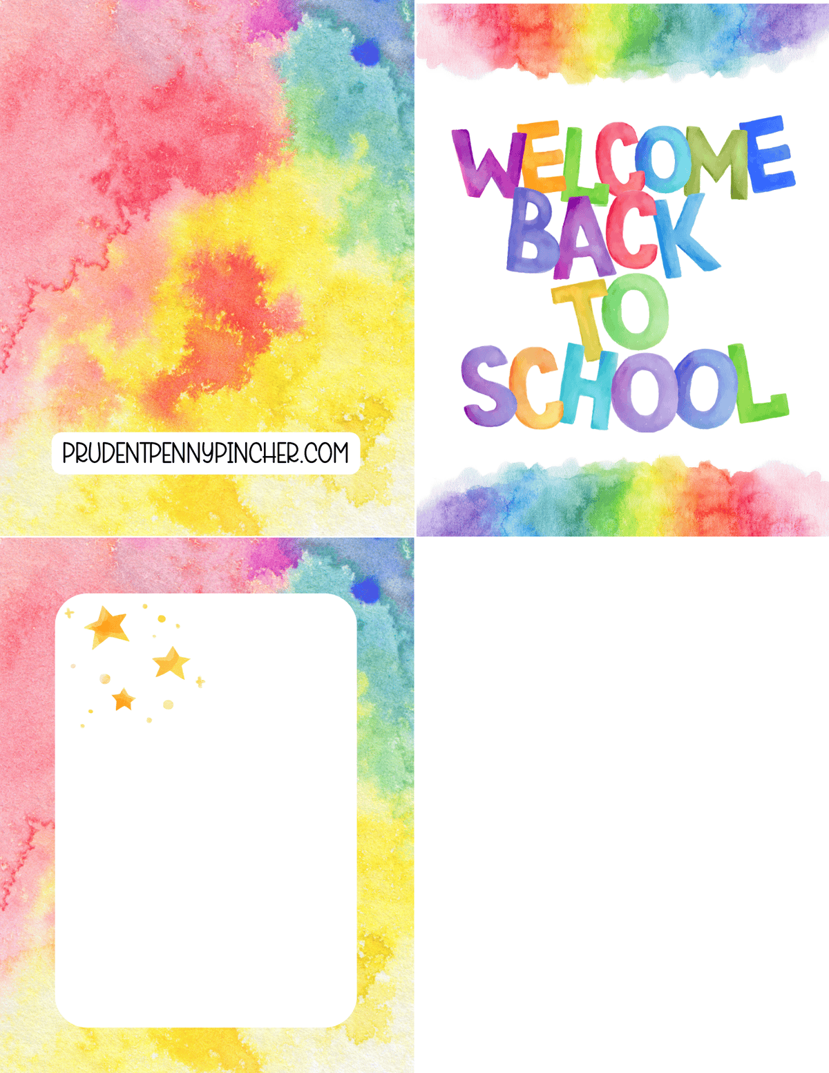 Watercolor Welcome Back Card