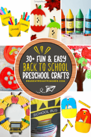 30 Easy Back to School Crafts for Preschoolers - Prudent Penny Pincher