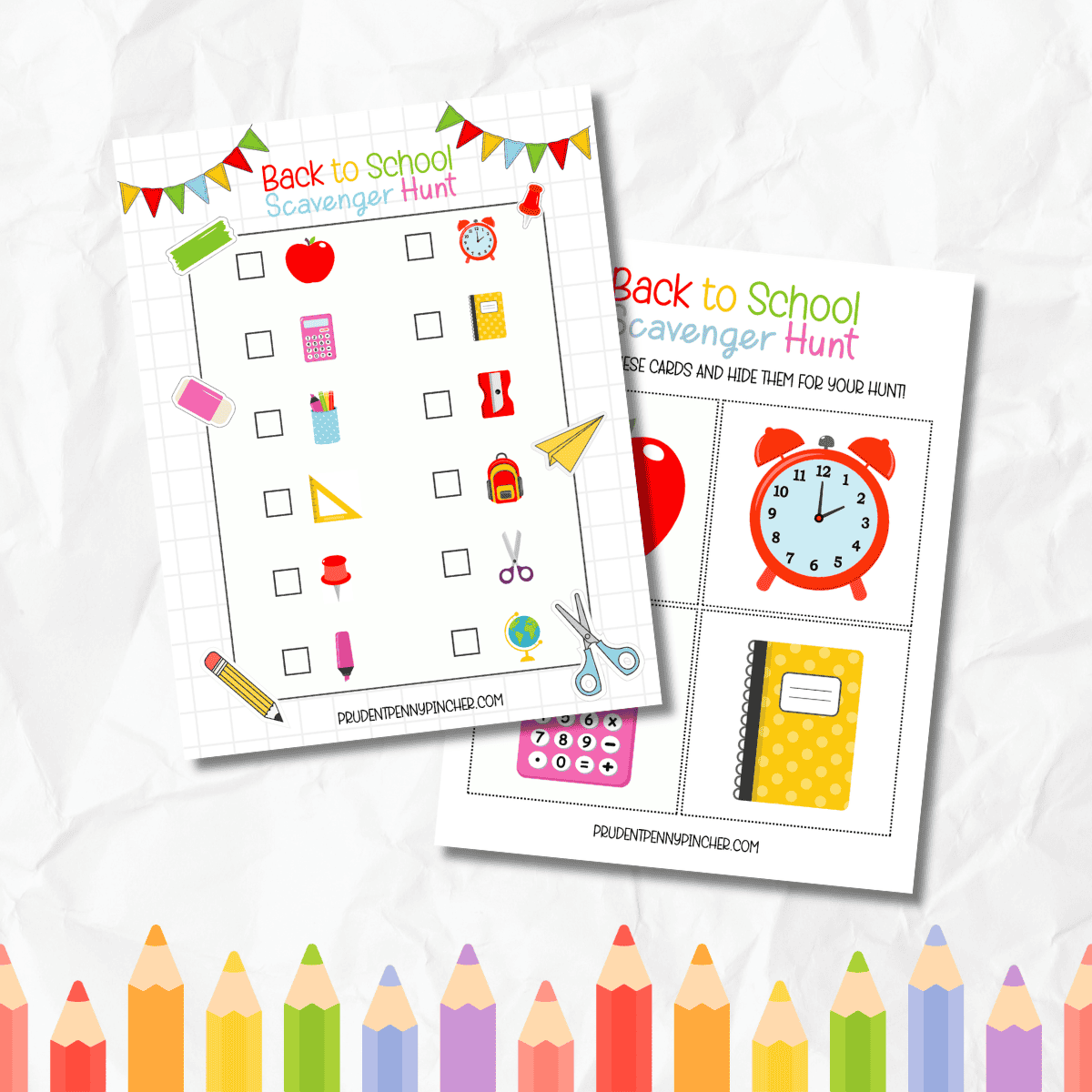 Free Printable Back to School Scavenger Hunt for Kids - Prudent Penny ...