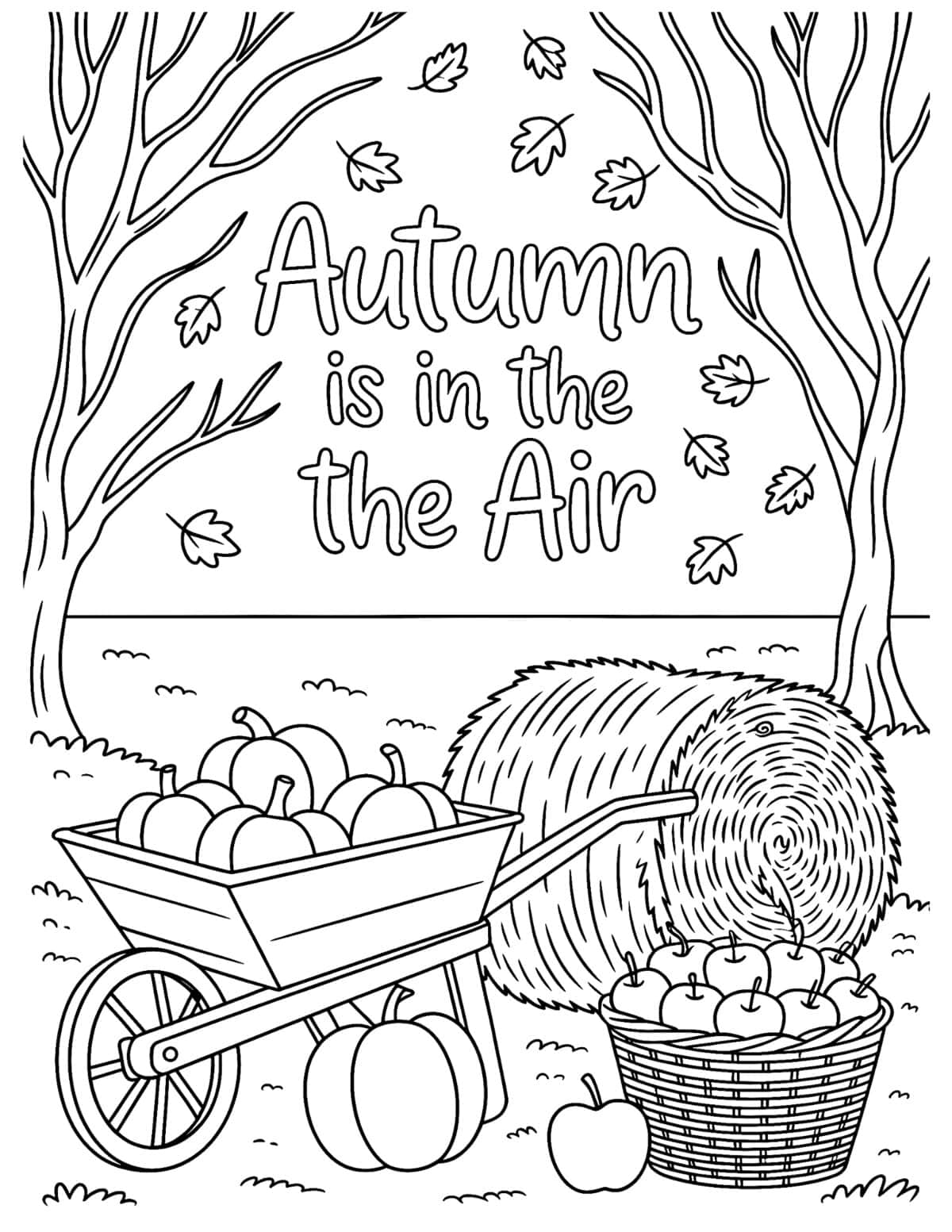 Autumn harvest scene