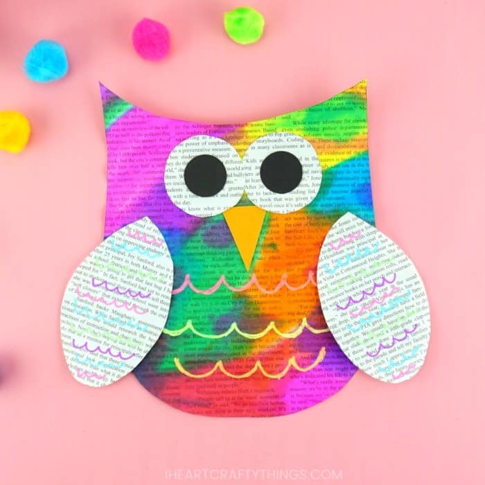 Image for Colorful Newspaper Owl