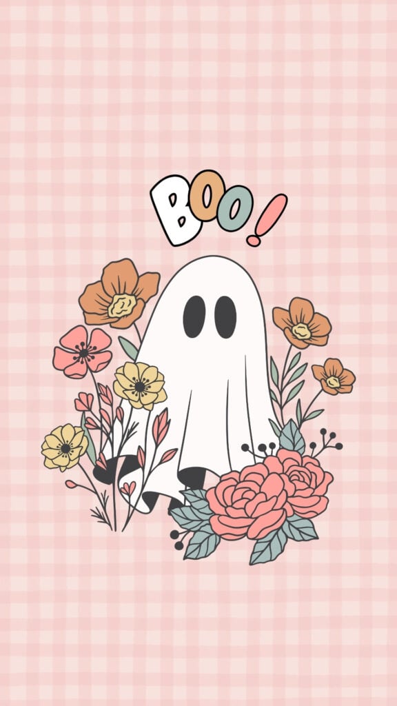 Pink Floral Ghost