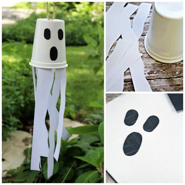 Image for Recycled Snack Cup Windsock Ghost
