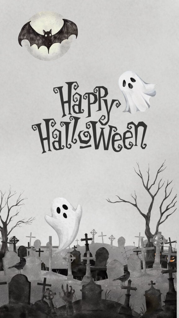 Spooky Graveyard Ghost