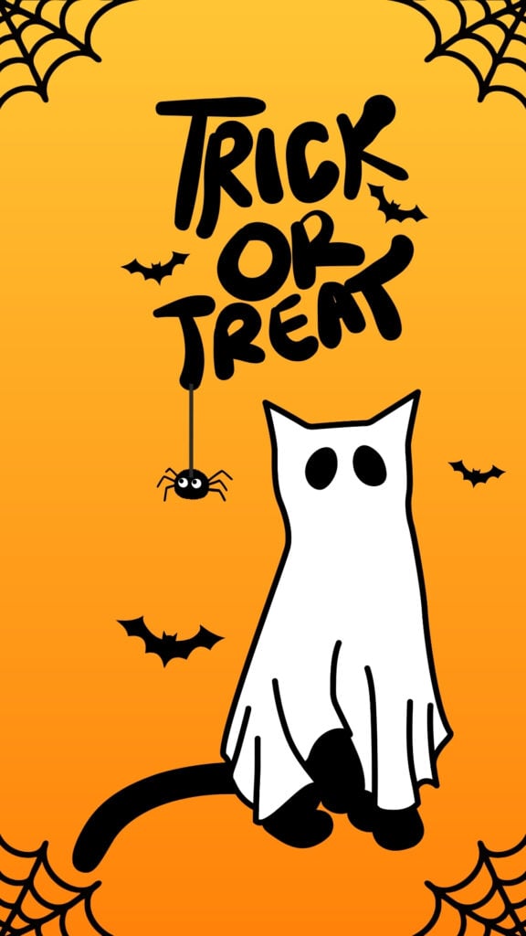 Trick-or-Treat Ghost Cat