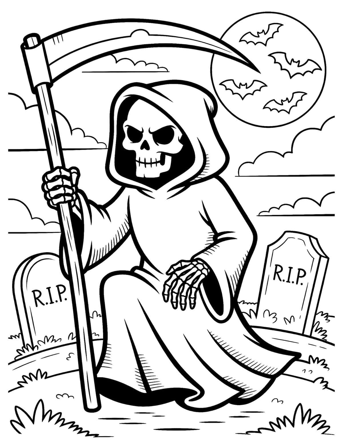 Grim Reaper in the Graveyard