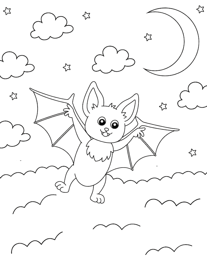 Cute Flying Bat