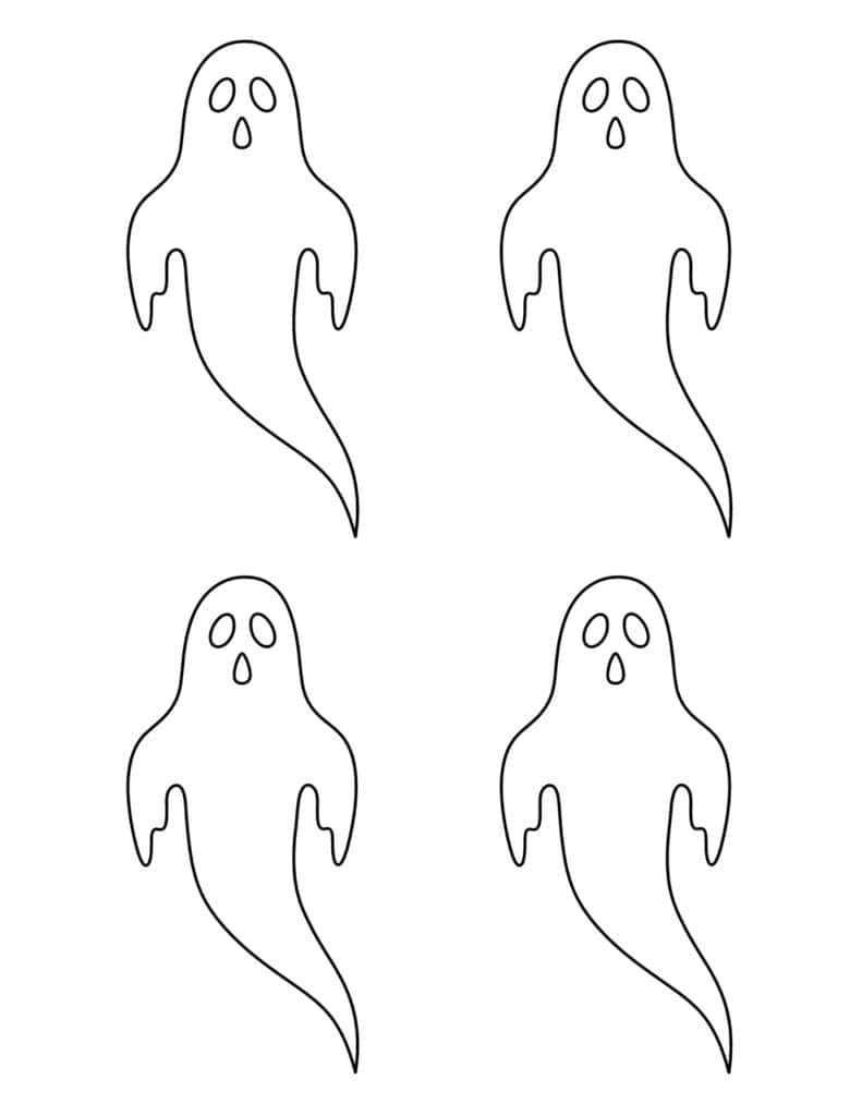 four long-tail ghosts