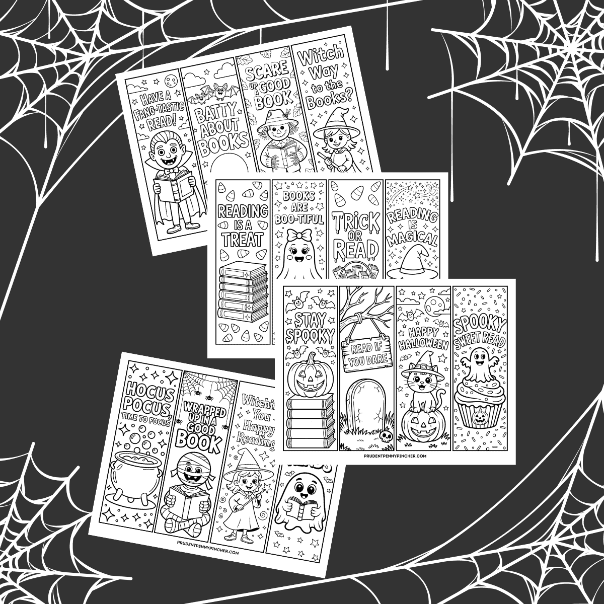 halloween bookmarks