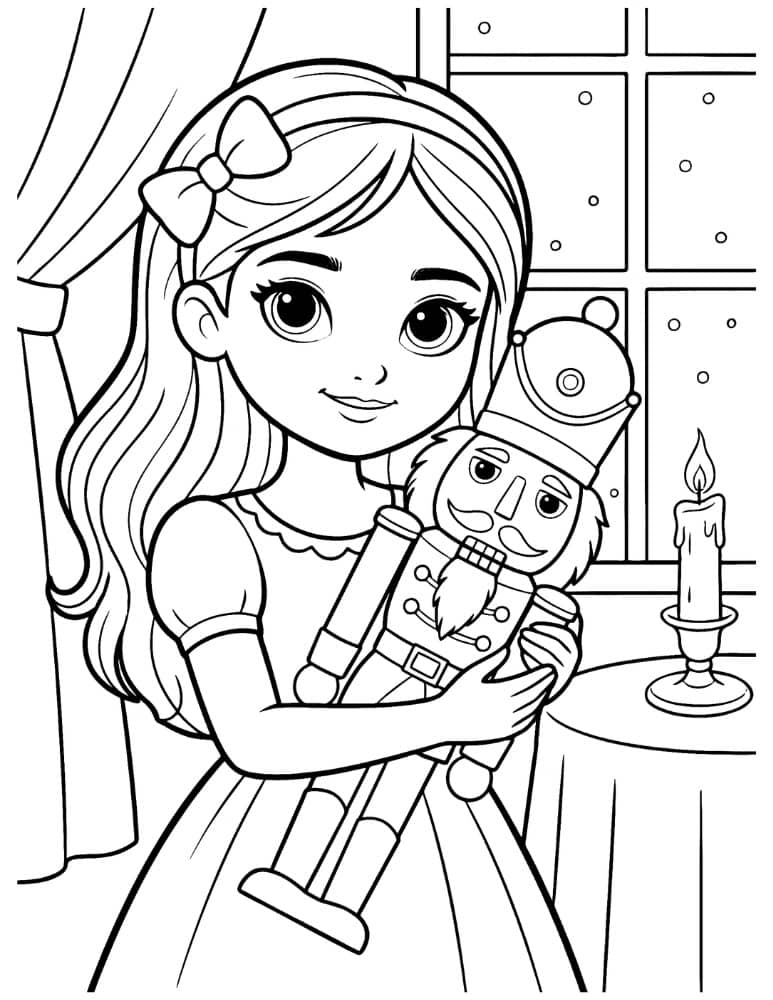 Clara Holding Her Nutcracker