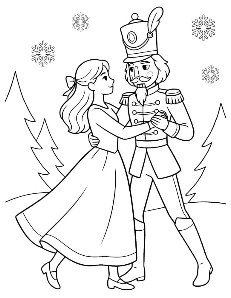 Clara Dancing with the Nutcracker Prince