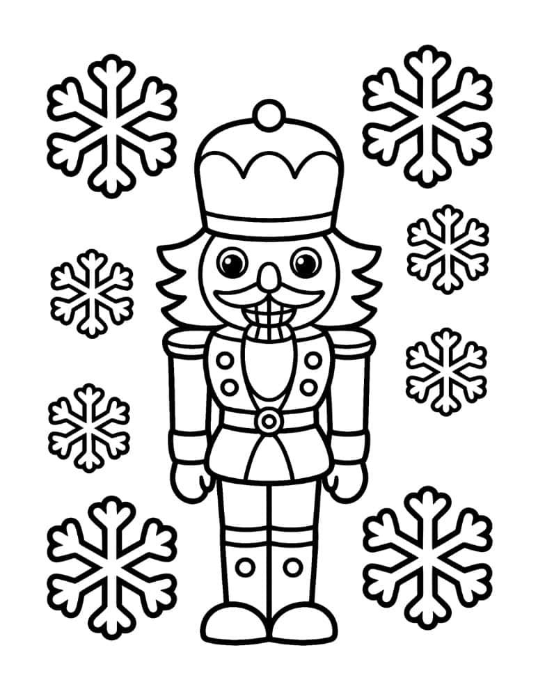 Nutcracker with Snowflakes
